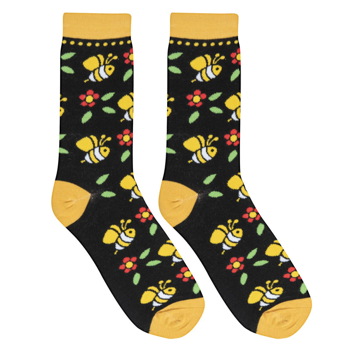 Bumble Bees Crew Socks - Premium Socks from Crazy Socks - Just $7.00! Shop now at Pat's Monograms