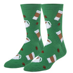 Coffee Women's Crew Socks - Premium Socks from Crazy Socks - Just $8! Shop now at Pat's Monograms