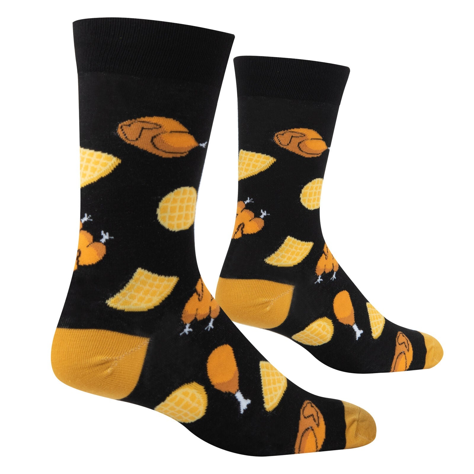 Chicken and Waffles Crew Socks - Premium Socks from Crazy Socks - Just $8! Shop now at Pat's Monograms