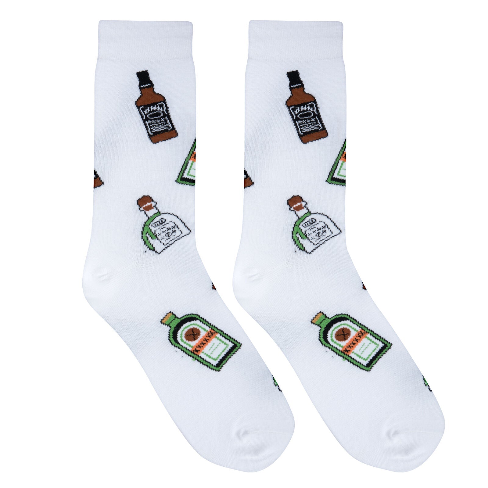 Mini Bottles Crew Socks - Premium Socks from Crazy Socks - Just $8! Shop now at Pat's Monograms