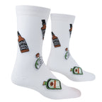 Mini Bottles Crew Socks - Premium Socks from Crazy Socks - Just $8! Shop now at Pat's Monograms