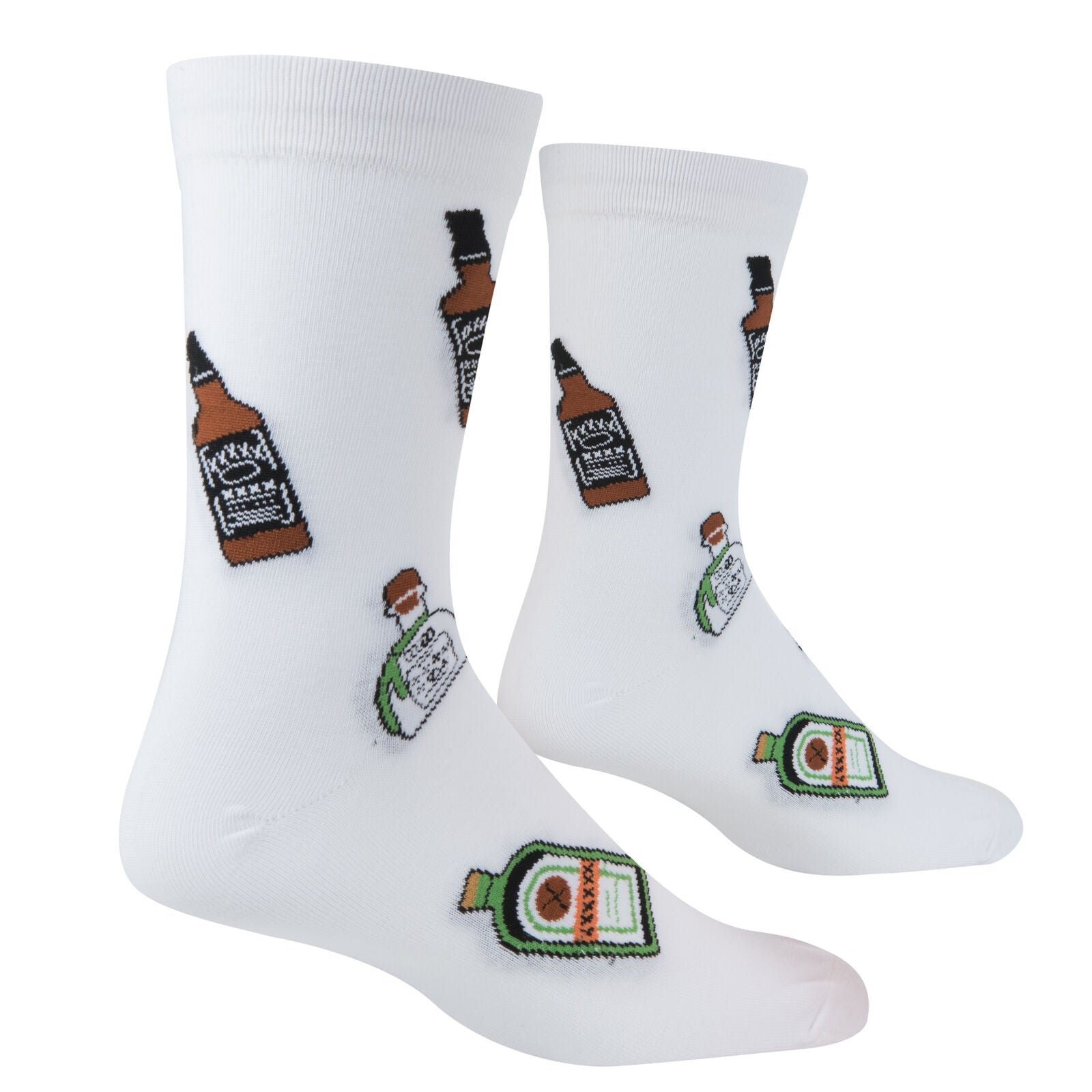 Mini Bottles Crew Socks - Premium Socks from Crazy Socks - Just $8! Shop now at Pat's Monograms