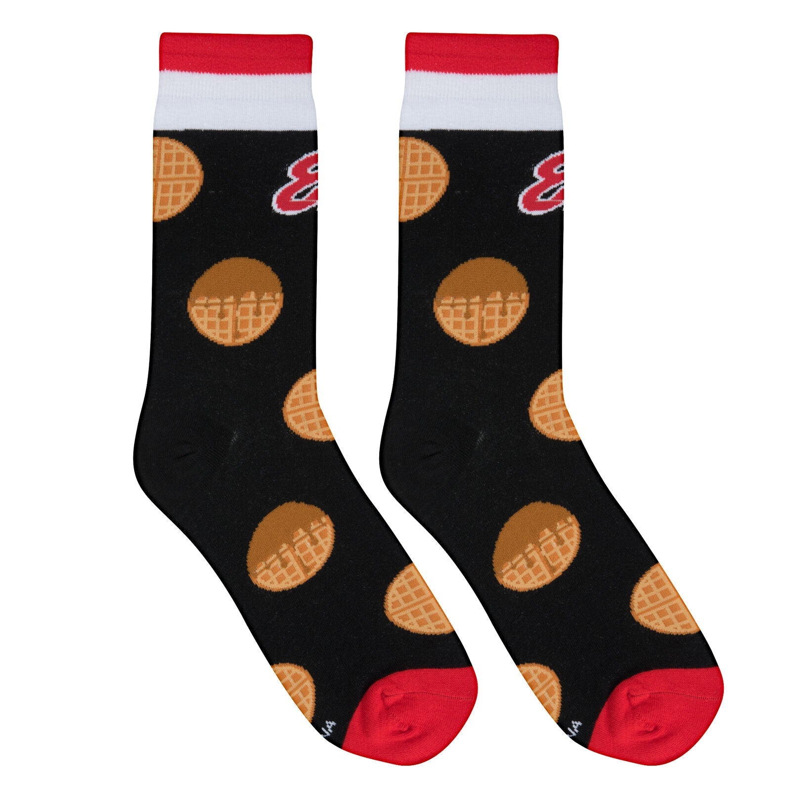 Eggo Waffle Crew Socks - Premium Socks from Crazy Socks - Just $8! Shop now at Pat's Monograms