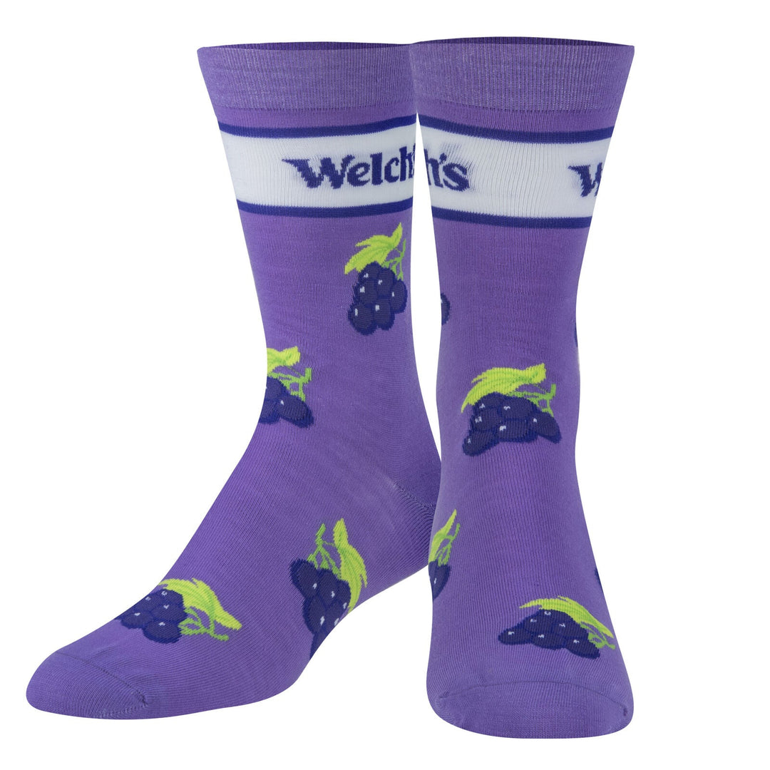 Welch's Grape Crew Socks - Premium Socks from Crazy Socks - Just $7.00! Shop now at Pat's Monograms