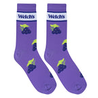 Welch's Grape Crew Socks - Premium Socks from Crazy Socks - Just $8! Shop now at Pat's Monograms