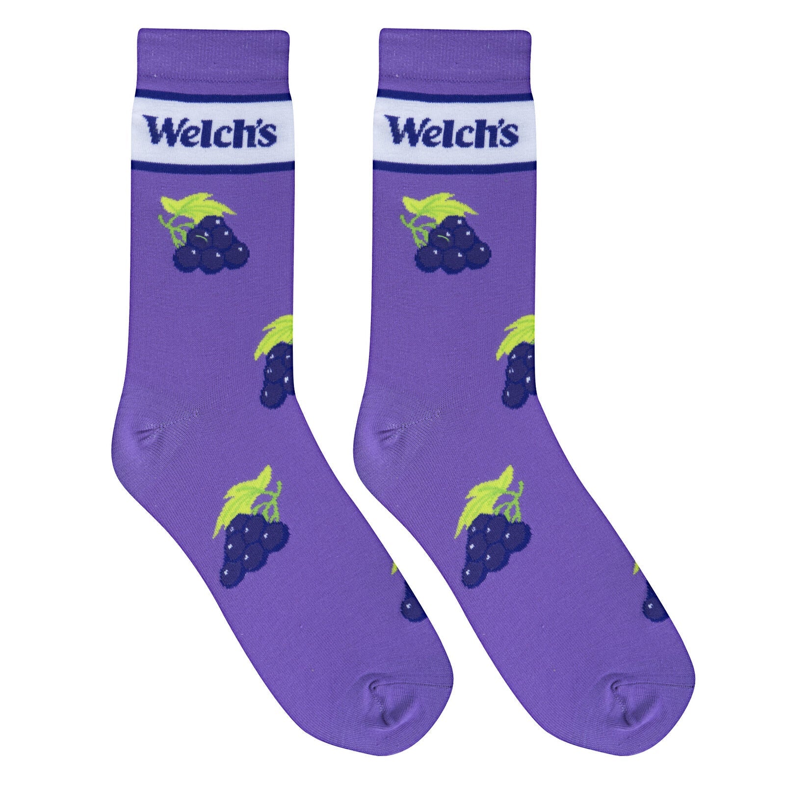 Welch's Grape Crew Socks - Premium Socks from Crazy Socks - Just $8! Shop now at Pat's Monograms