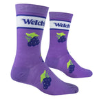 Welch's Grape Crew Socks - Premium Socks from Crazy Socks - Just $8! Shop now at Pat's Monograms