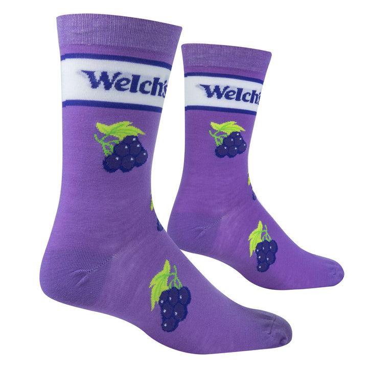 Welch's Grape Crew Socks - Premium Socks from Crazy Socks - Just $7.00! Shop now at Pat's Monograms